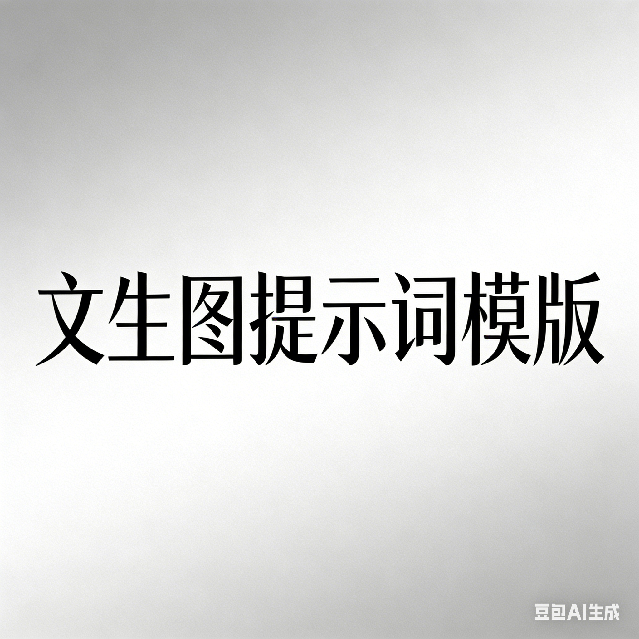 文生图的提示词模版-漫都AIGC训练营